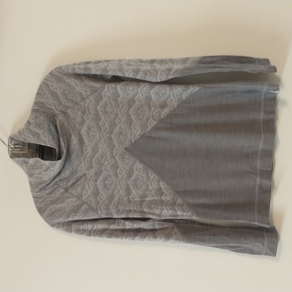 Smartwool Gray Merino 250 Crossover Neck Top - Picture 2 of 7
